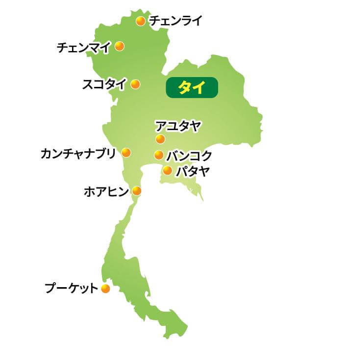 タイの地図